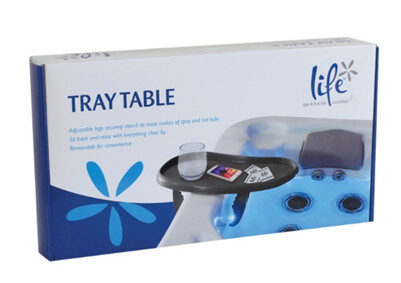 Verstelbare dienblad voor spa of bubbelbad.