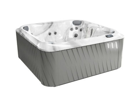 Moderne jacuzzi met jets en bedieningspaneel