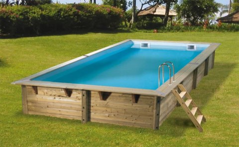 Afbeelding van product: Houten inbouwzwembad Linéa